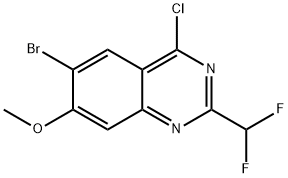 2883761-41-7 6-溴-4-氯-2-(二氟甲基)-7-甲氧基喹唑啉