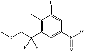 1-溴-3-(1,1-二氟-2-甲氧基乙基)-2-甲基-5-硝基苯, 2883761-47-3, 结构式