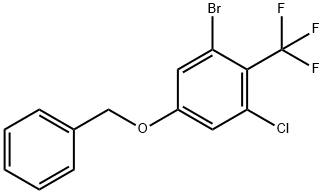 5-(苄氧基)-1-溴-3-氯-2-(三氟甲基)苯 结构式