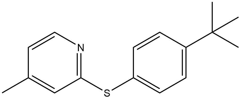 2-[[4-(1,1-Dimethylethyl)phenyl]thio]-4-methylpyridine Structure