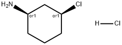 Cyclohexanamine, 3-chloro-, hydrochloride (1:1), (1R,3S)-rel- Structure