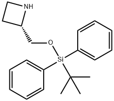 (S)-2-(((叔丁基二苯基甲硅烷基)氧基)甲基)氮杂环丁烷, 2886012-69-5, 结构式