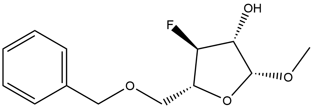 β-D-Arabinofuranoside, methyl 3-deoxy-3-fluoro-5-O-(phenylmethyl)-