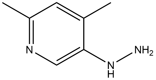 5-Hydrazinyl-2,4-dimethylpyridine Structure