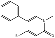 4-Bromo-1-methyl-5-phenyl-2(1H)-pyridinone,2890708-29-7,结构式