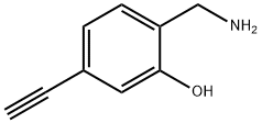 2-(Aminomethyl)-5-ethynylphenol Struktur