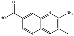 6-氨基-7-甲基-1,5-萘啶-3-羧酸,2891456-60-1,结构式