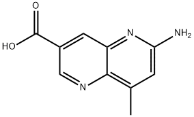 6-氨基-8-甲基-1,5-萘啶-3-羧酸, 2891456-63-4, 结构式