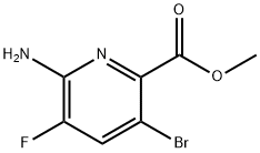 2-Pyridinecarboxylic acid, 6-amino-3-bromo-5-fluoro-, methyl ester|6-氨基-3-溴-5-氟吡啶甲酸甲酯