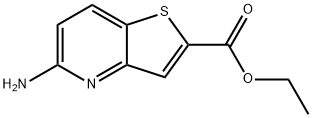 5-氨基噻吩并[3,2-B]吡啶-2-羧酸乙酯 结构式