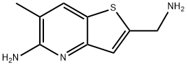 Thieno[3,2-b]pyridine-2-methanamine, 5-amino-6-methyl- 化学構造式