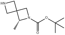 1,1-Dimethylethyl (1R)-1-methyl-2,6-diazaspiro[3.3]heptane-2-carboxylate Struktur