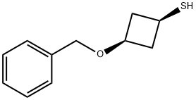 Cyclobutanethiol, 3-(phenylmethoxy)-, cis- Structure