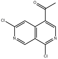 Ethanone, 1-(1,6-dichloro-2,7-naphthyridin-4-yl)- Structure