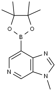 3-甲基-7-(4,4,5,5-四甲基-1,3,2-二氧硼杂环戊烷-2-基)-3H-咪唑并[4,5-C]吡啶,2893978-77-1,结构式