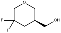 2H-Pyran-3-methanol, 5,5-difluorotetrahydro-, (3R)- Struktur