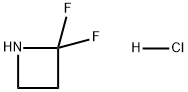 Azetidine, 2,2-difluoro-, hydrochloride (1:1) Structure