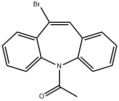 Ethanone, 1-(10-bromo-5H-dibenz[b,f]azepin-5-yl)- Structure