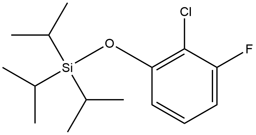 Benzene, 2-chloro-1-fluoro-3-[[tris(1-methylethyl)silyl]oxy]- Structure