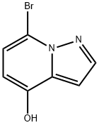 吡唑并吡啶-4-醇,7-溴 结构式