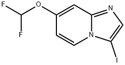 7-(二氟甲氧基)-3-碘咪唑并[1,2-A]吡啶 结构式