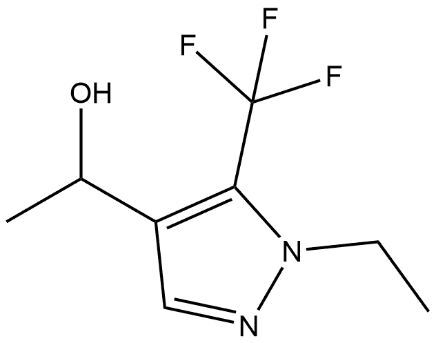 1-(1-Ethyl-5-(trifluoromethyl)-1H-pyrazol-4-yl)ethan-1-ol Struktur