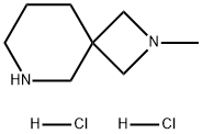 2,6-Diazaspiro[3.5]nonane, 2-methyl-, hydrochloride (1:2) 化学構造式