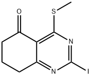 5(6H)-Quinazolinone, 7,8-dihydro-2-iodo-4-(methylthio)- Struktur