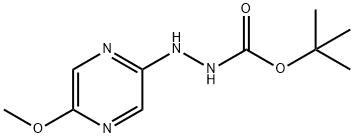 Hydrazinecarboxylic acid, 2-(5-methoxy-2-pyrazinyl)-, 1,1-dimethylethyl ester Structure
