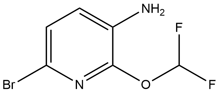 6-Bromo-2-(difluoromethoxy)pyridin-3-amine Structure