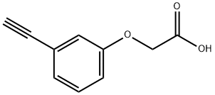 Acetic acid, 2-(3-ethynylphenoxy)- Struktur