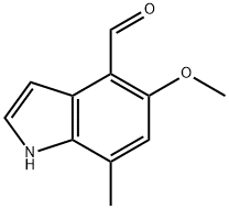 1H-Indole-4-carboxaldehyde, 5-methoxy-7-methyl-|5-甲氧基-7-甲基-1H-吲哚-4-甲醛