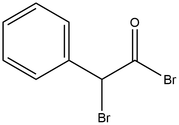 Benzeneacetyl bromide, α-bromo- 化学構造式