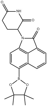 3-(2-Oxo-6-(4,4,5,5-tetramethyl-1,3,2-dioxaborolan-2-yl)benzo[cd]indol-1(2H)-yl)piperidine-2,6-dione Struktur