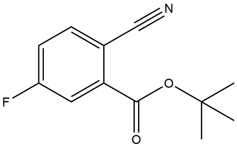2-氰基-5-氟苯甲酸叔丁酯, 2913423-16-0, 结构式