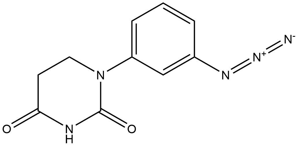 2,4(1H,3H)-Pyrimidinedione, 1-(3-azidophenyl)dihydro- 结构式