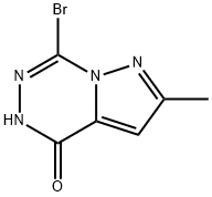 7-溴-2-甲基吡唑并[1,5-D][1,2,4]三嗪-4(5H)-酮 结构式