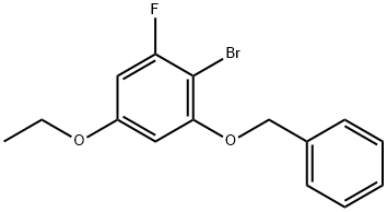 1-(Benzyloxy)-2-bromo-5-ethoxy-3-fluorobenzene Structure