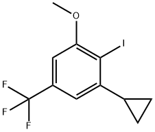 1-环丙基-2-碘-3-甲氧基-5-(三氟甲基)苯,2913573-44-9,结构式