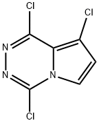 1,4,8-Trichloropyrrolo[1,2-d][1,2,4]triazine 化学構造式