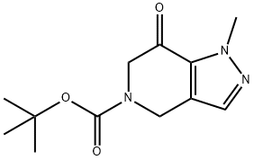 1-甲基-7-氧代-1,4,6,7-四氢-5H-吡唑并[4,3-C]吡啶-5-羧酸叔丁酯,2914873-97-3,结构式