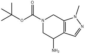 tert-Butyl 4-amino-1-methyl-1,4,5,7-tetrahydro-6H-pyrazolo[3,4-c]pyridine-6-carboxylate Structure