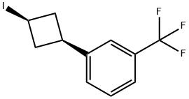 1-((1s,3s)-3-Iodocyclobutyl)-3-(trifluoromethyl)benzene Struktur