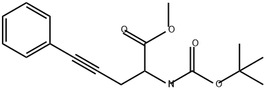 4-Pentynoic acid, 2-[[(1,1-dimethylethoxy)carbonyl]amino]-5-phenyl-, methyl ester