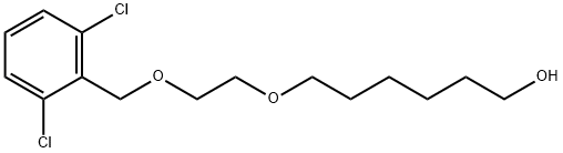 1-Hexanol, 6-[2-[(2,6-dichlorophenyl)methoxy]ethoxy]- Struktur