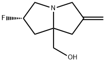 ((2S)-2-Fluoro-6-methylenetetrahydro-1H-pyrrolizin-7a(5H)-yl)methanol Structure