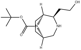 (1S,2R,5R)-2-(2-羟乙基)-3,8-二氮杂双环[3.2.1]辛烷-8-羧酸叔丁酯, 2916867-98-4, 结构式