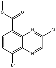 8-溴-3-氯喹喔啉-5-羧酸甲酯,2917544-29-5,结构式