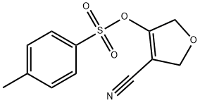 3-Furancarbonitrile, 2,5-dihydro-4-[[(4-methylphenyl)sulfonyl]oxy]- Structure