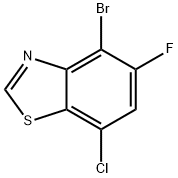 4-Bromo-7-chloro-5-fluorobenzo[d]thiazole Struktur